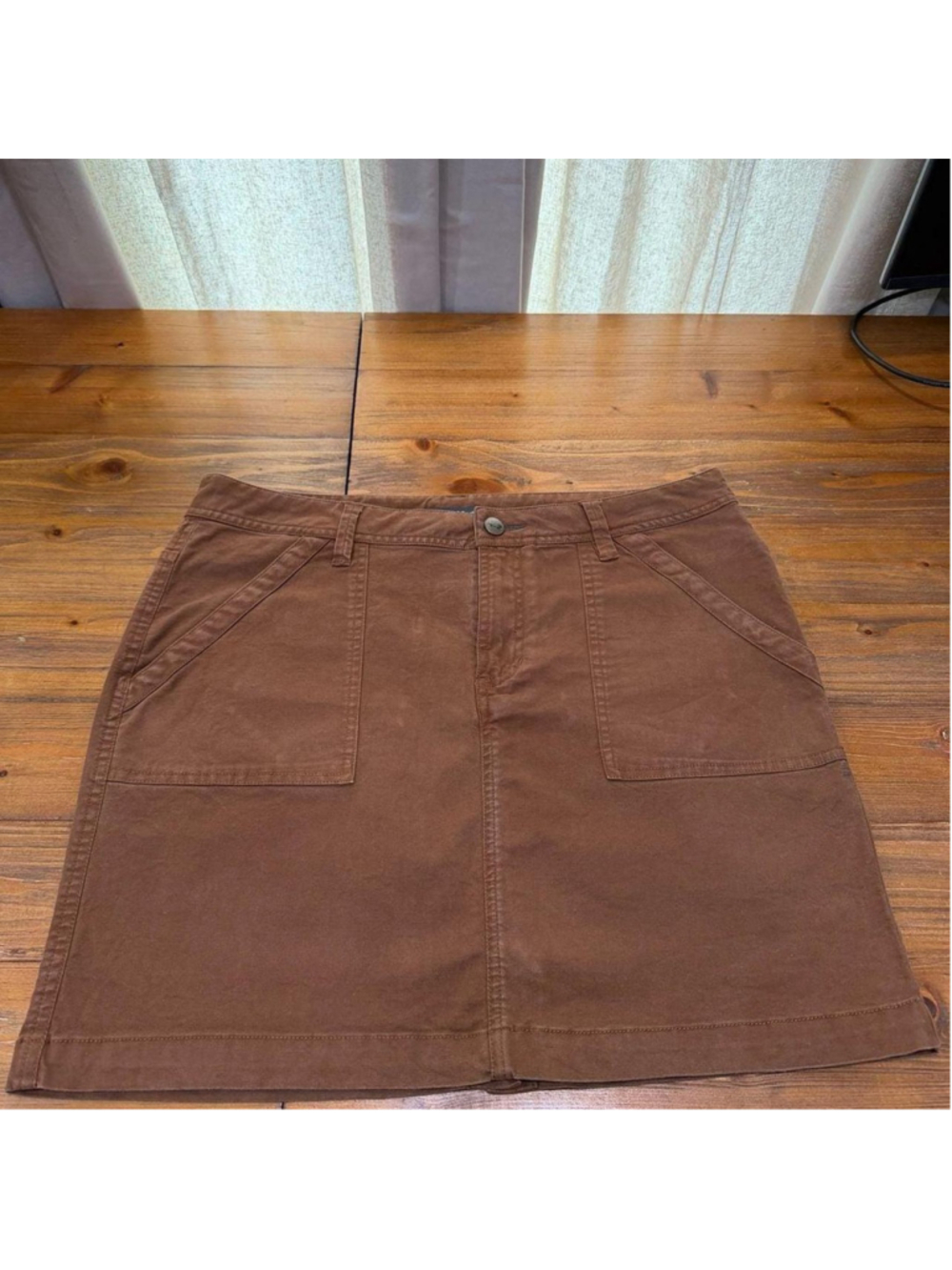 Toad&Co Brown Cotton Twill Utility Mini Skirt Size 10

Toad&Co utility m